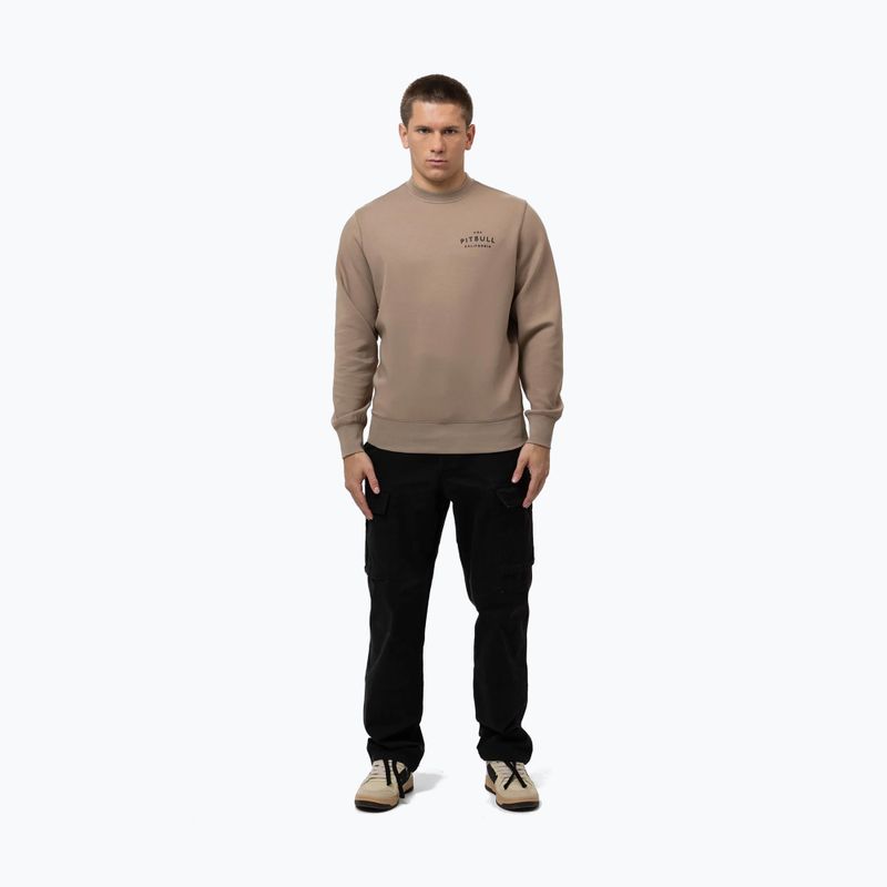 Férfi pulóver Pitbull Sampson Crewneck Sweatshirt pale sand 2