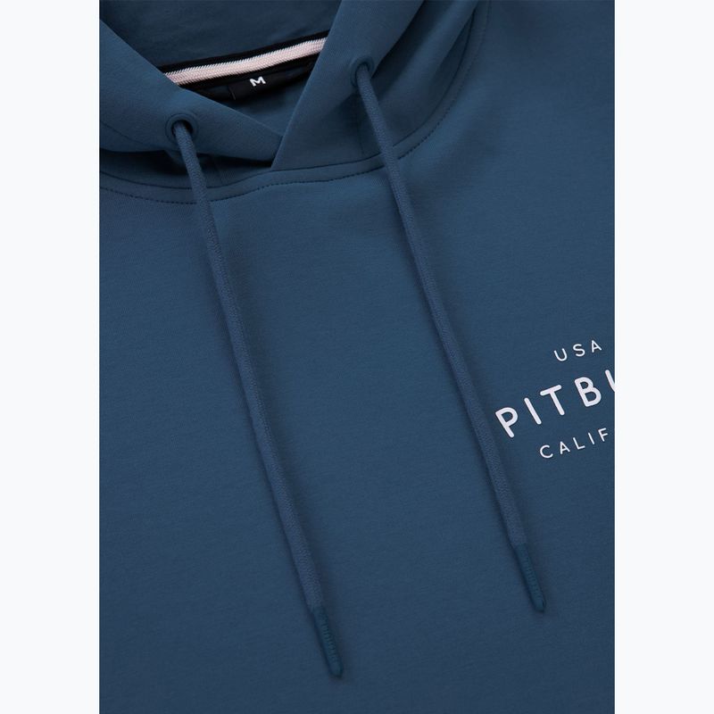 Férfi kapucnis pulóver Pitbull Sampson Hooded Sweatshirt petrol blue 7