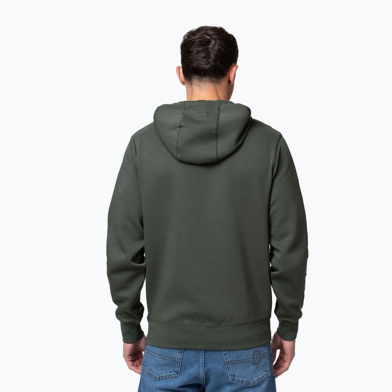 Férfi pulóver Pitbull Sampson Hooded Sweatshirt old green 3