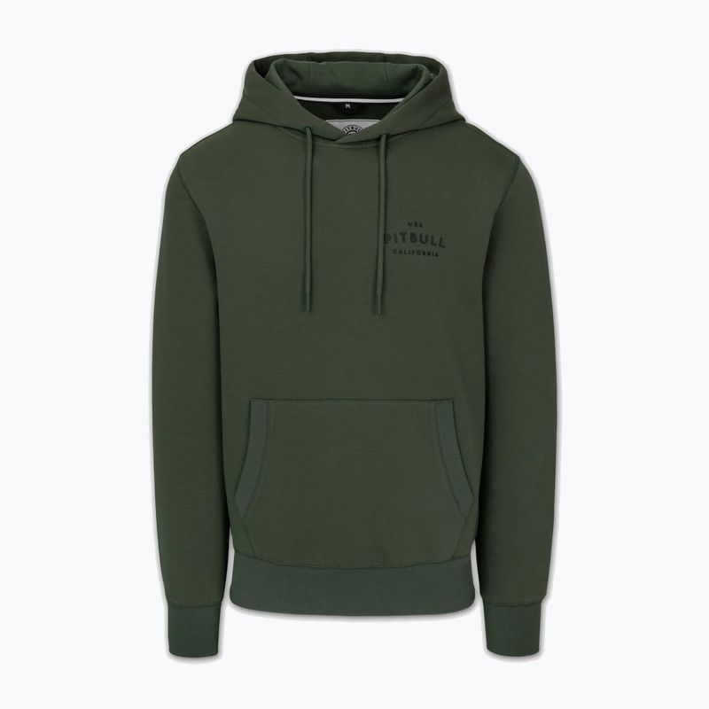 Férfi pulóver Pitbull Sampson Hooded Sweatshirt old green 4