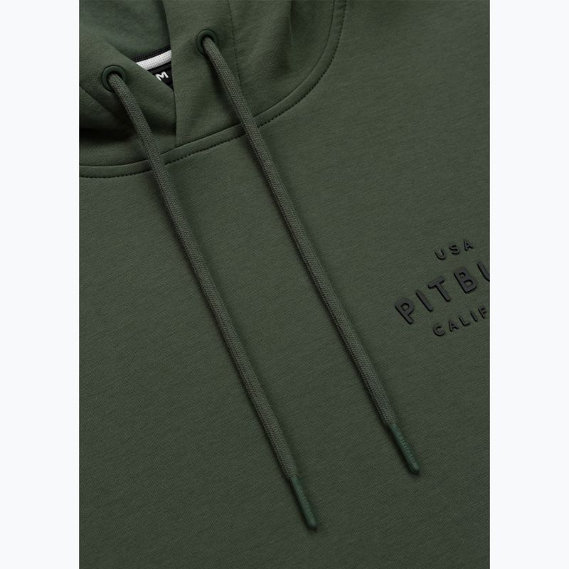 Férfi pulóver Pitbull Sampson Hooded Sweatshirt old green 6