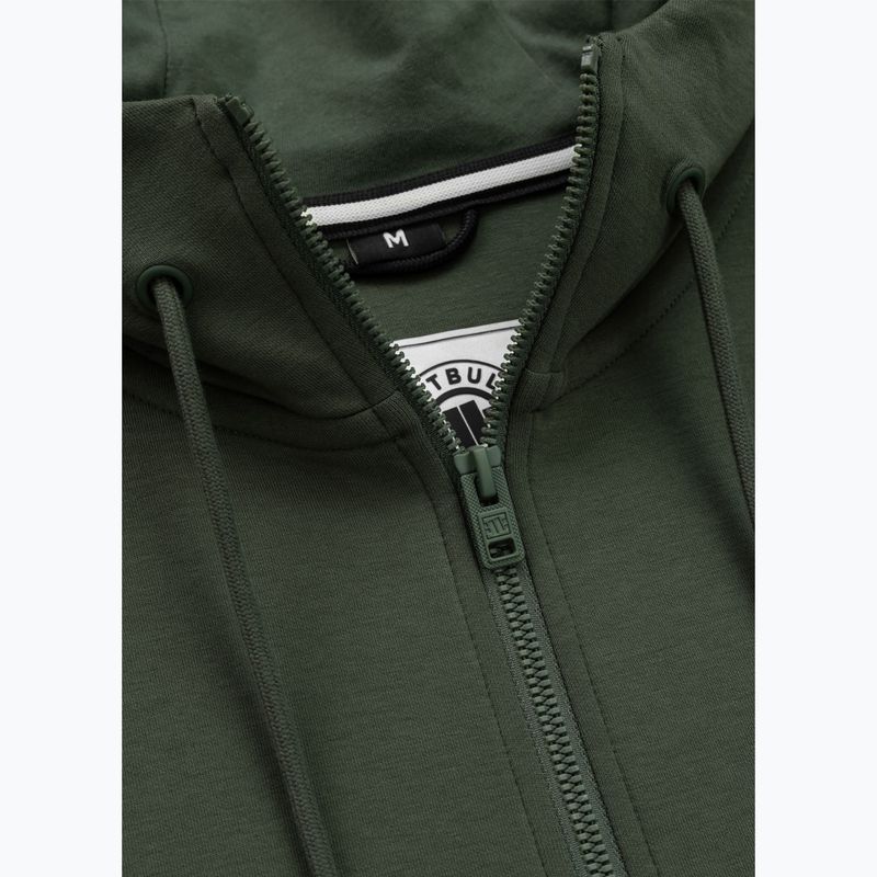 Férfi kapucnis pulóver Pitbull Sampson Hooded Zip Sweatshirt old green 8