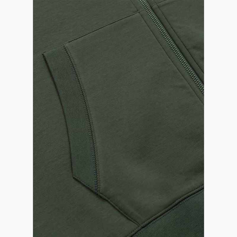 Férfi kapucnis pulóver Pitbull Sampson Hooded Zip Sweatshirt old green 11