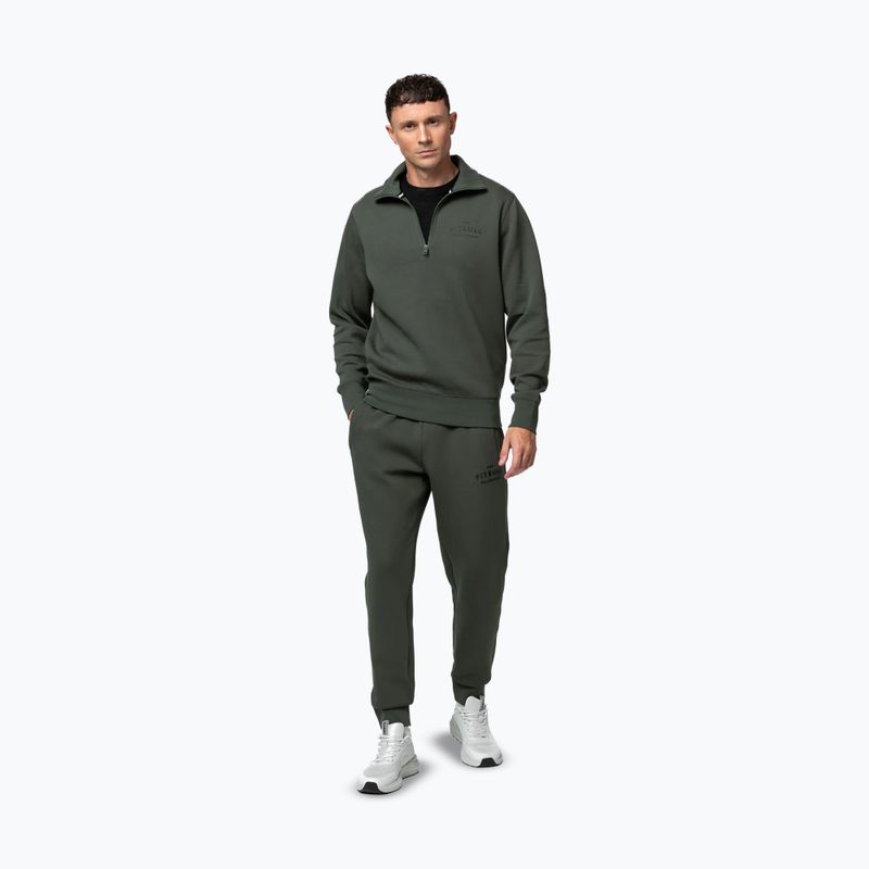 Férfi pulóver Pitbull Sampson HZ old green 2