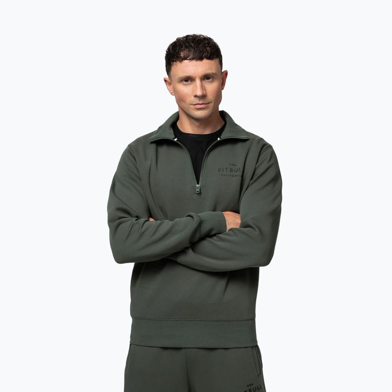 Férfi pulóver Pitbull Sampson HZ old green 4