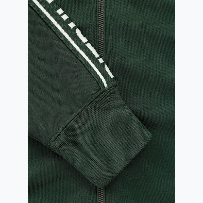 Férfi melegítőfelső Pitbull Trackjacket Tape Logo Terry Group bottle green 8