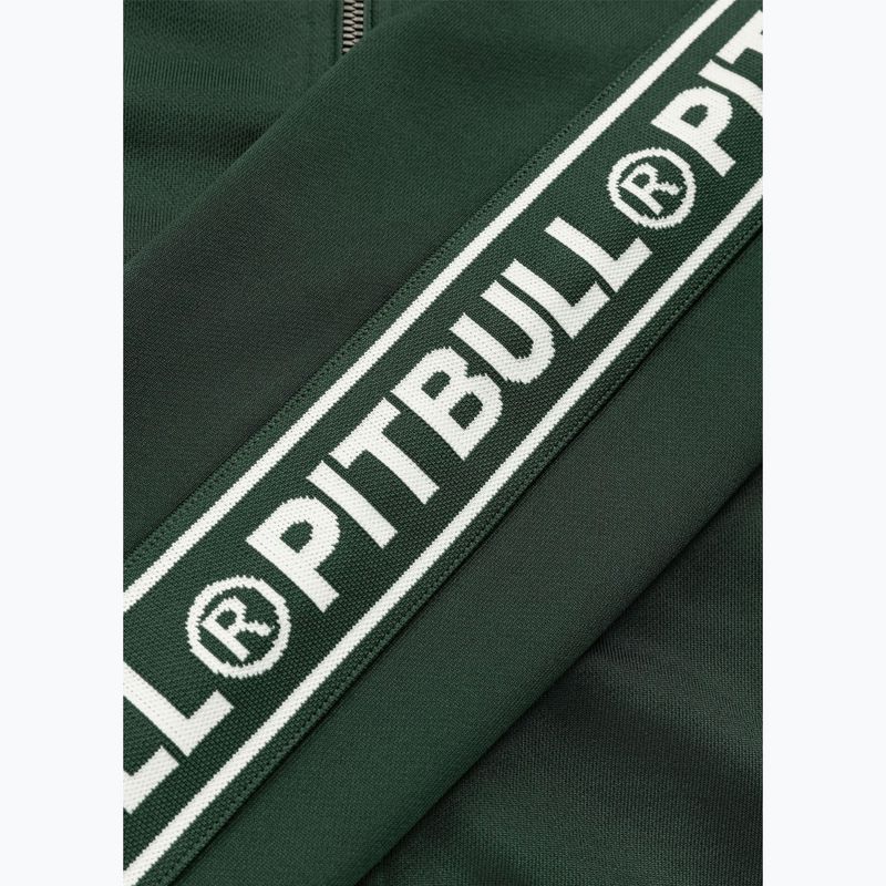Férfi melegítőfelső Pitbull Trackjacket Tape Logo Terry Group bottle green 11