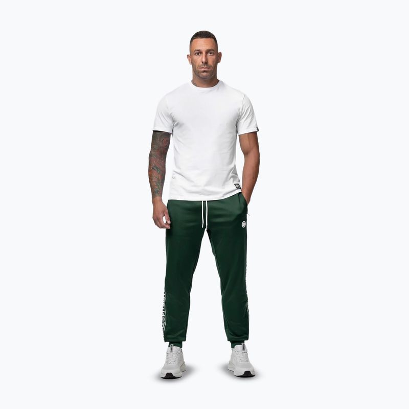 Férfi melegítőnadrág Pitbull Trackpants Tape Logo Terry Group bottle green 2