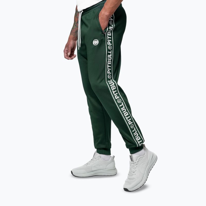 Férfi melegítőnadrág Pitbull Trackpants Tape Logo Terry Group bottle green 5