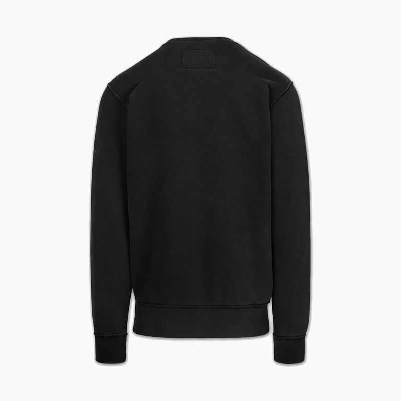 Férfi pulóver Pitbull Hackett Crewneck washed dark graphite 5