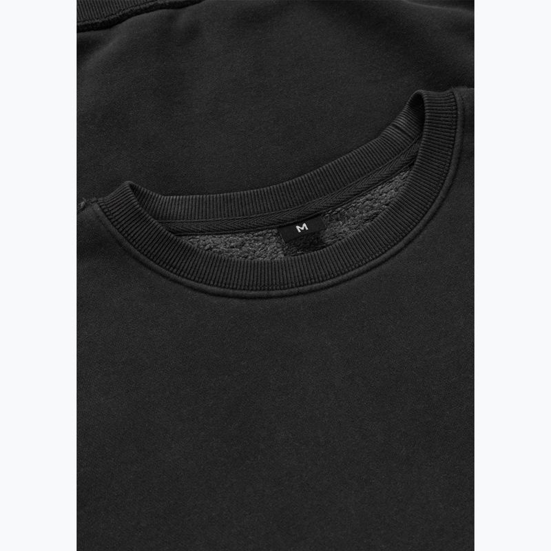Férfi pulóver Pitbull Hackett Crewneck washed dark graphite 6