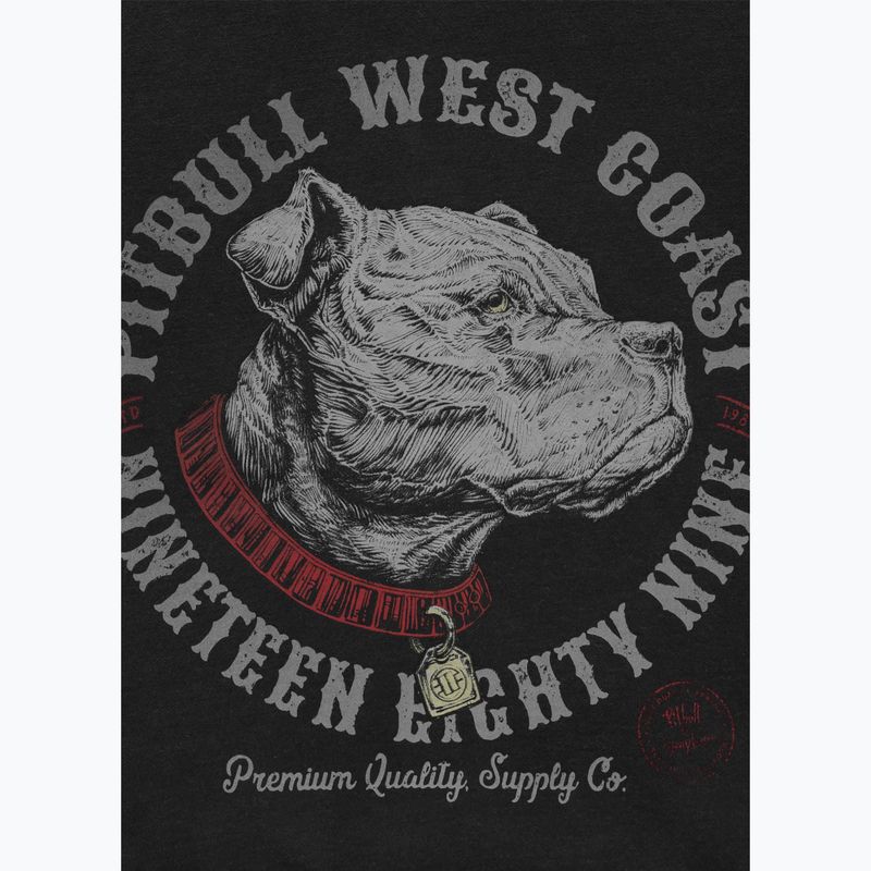 Férfi pulóver Pitbull Strenght & Respect Crewneck washed dark graphite 8
