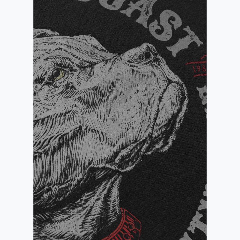 Férfi pulóver Pitbull Strenght & Respect Crewneck washed dark graphite 9