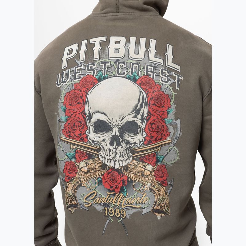 Férfi kapucnis pulóver Pitbull Santa Muerte Hooded major olive 4