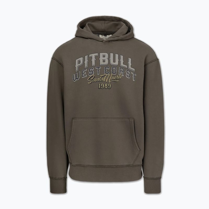Férfi kapucnis pulóver Pitbull Santa Muerte Hooded major olive 5
