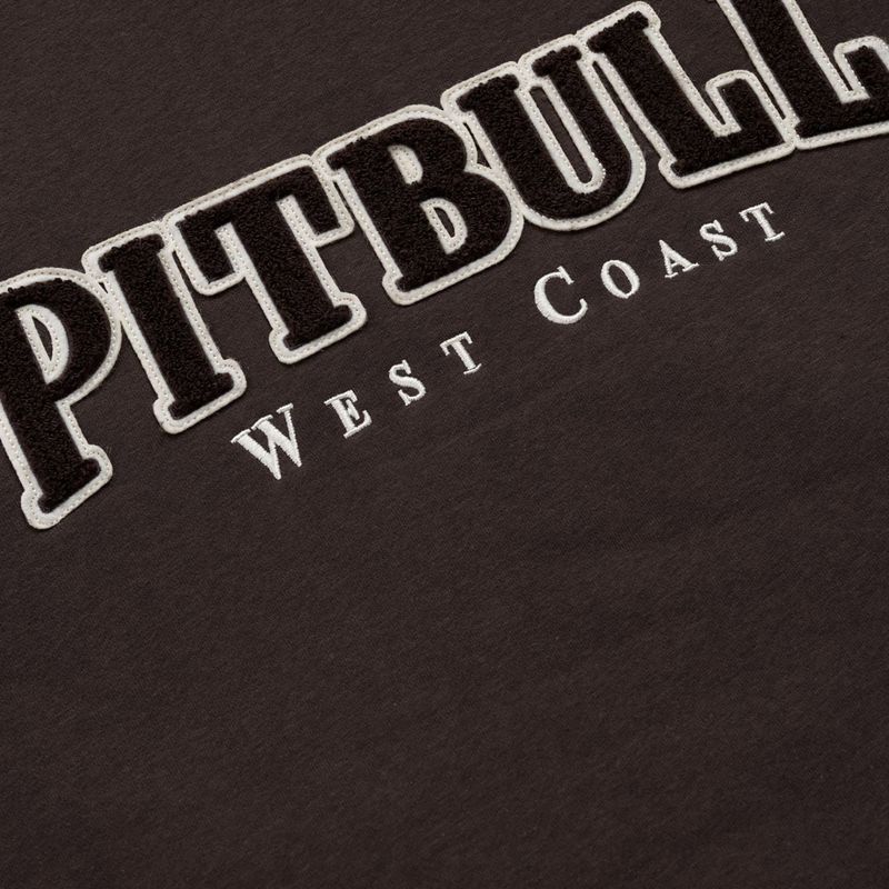 Férfi cipzáras kapucnis pulóver Pitbull Ruffin Detroit Hooded Zip dark chocolate 9