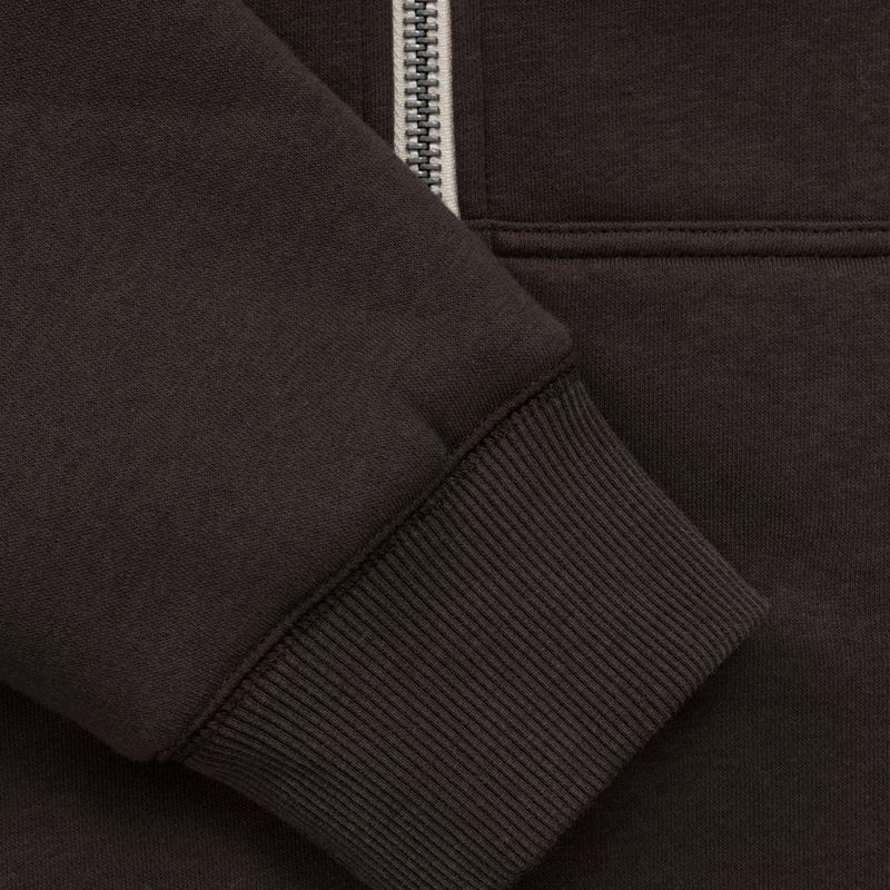 Férfi cipzáras kapucnis pulóver Pitbull Ruffin Detroit Hooded Zip dark chocolate 10