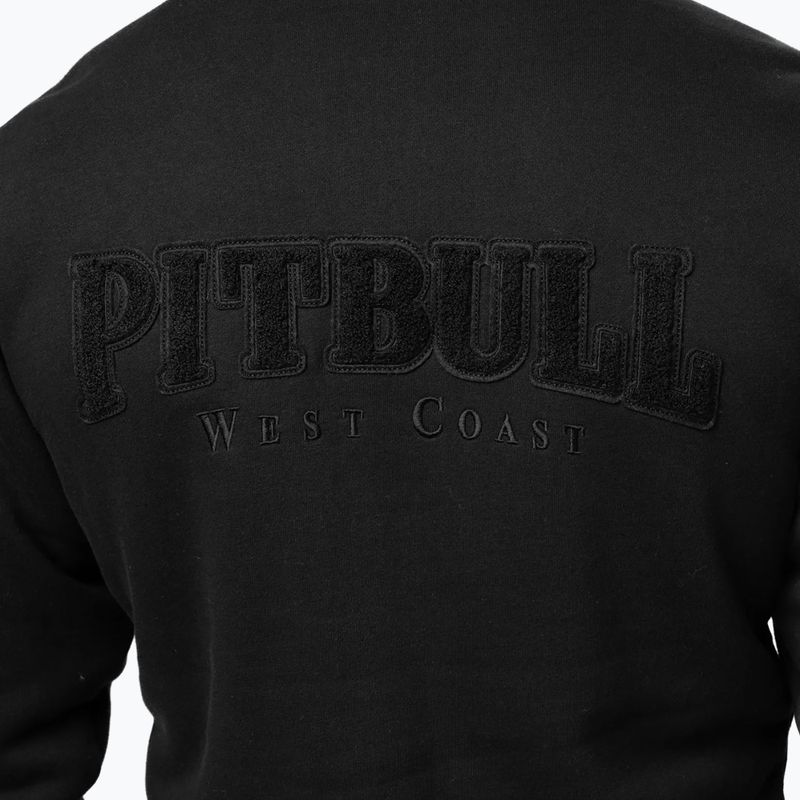 Férfi cipzáras kapucnis pulóver Pitbull Ruffin Detroit Hooded Zip black/black 5