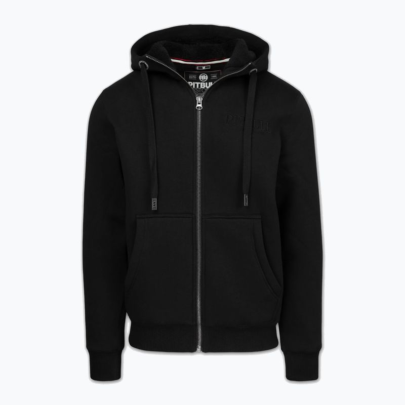 Férfi cipzáras kapucnis pulóver Pitbull Ruffin Detroit Hooded Zip black/black 6