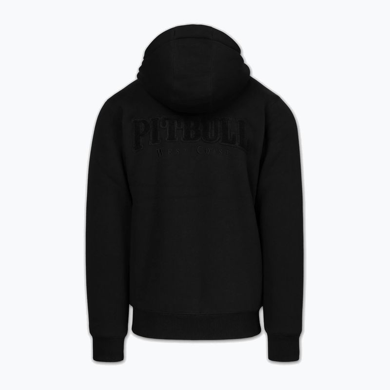 Férfi cipzáras kapucnis pulóver Pitbull Ruffin Detroit Hooded Zip black/black 7