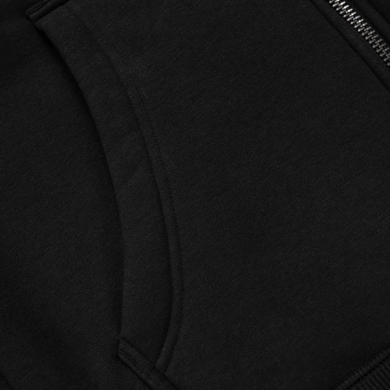 Férfi cipzáras kapucnis pulóver Pitbull Ruffin Detroit Hooded Zip black/black 12