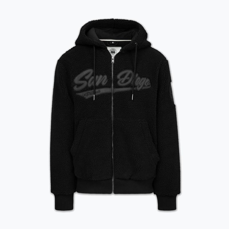 Férfi kapucnis pulóver Pitbull Galaxy Hooded Zip black 5