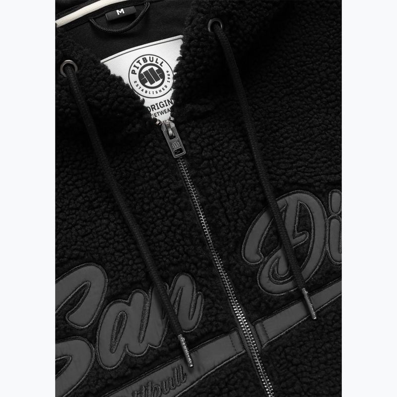 Férfi kapucnis pulóver Pitbull Galaxy Hooded Zip black 7