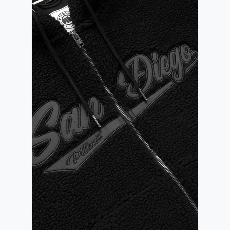 Férfi kapucnis pulóver Pitbull Galaxy Hooded Zip black 8