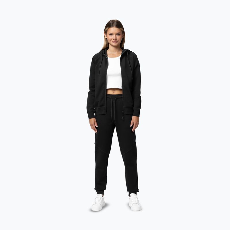 Női cipzáras kapucnis pulóver Pitbull Explory Hooded Zip black 2