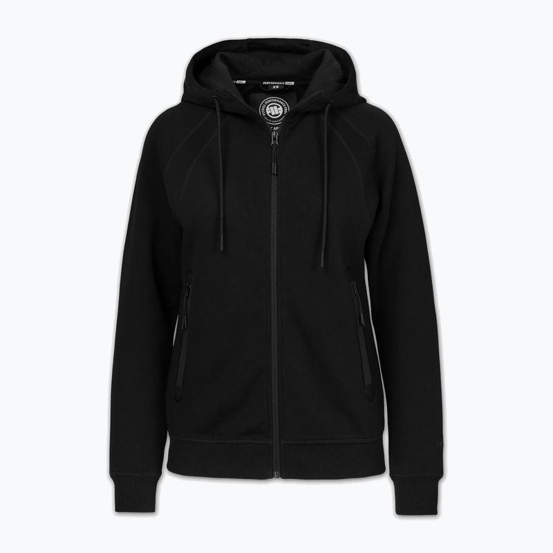 Női cipzáras kapucnis pulóver Pitbull Explory Hooded Zip black 5