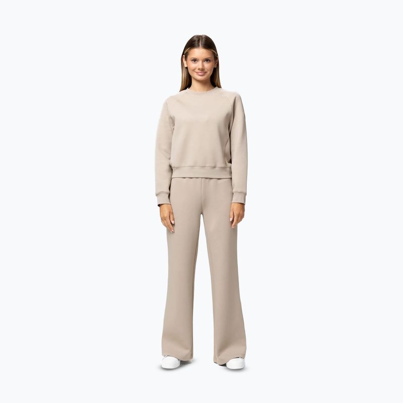 Női pulóver Pitbull Discovery Crewneck Sweatshirt cappuccino 2