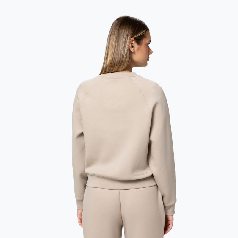 Női pulóver Pitbull Discovery Crewneck Sweatshirt cappuccino 3