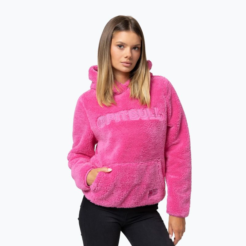 Női kapucnis pulóver Pitbull Aragona Hooded candy pink 4