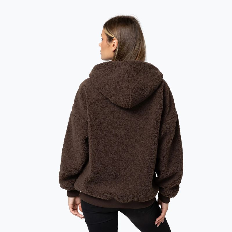 Női cipzáras kapucnis pulóver Pitbull Daisy Hooded Zip dark chocolate 3
