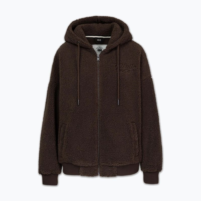 Női cipzáras kapucnis pulóver Pitbull Daisy Hooded Zip dark chocolate 6