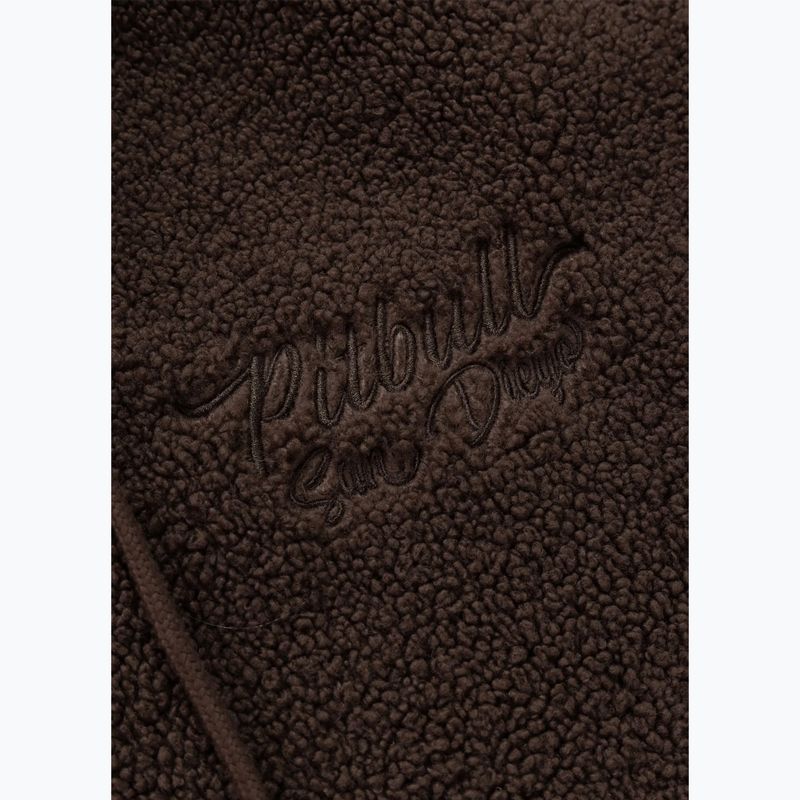 Női cipzáras kapucnis pulóver Pitbull Daisy Hooded Zip dark chocolate 9