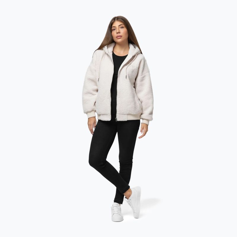 Női kapucnis cipzáras pulóver Pitbull Daisy Hooded Zip light beige 2