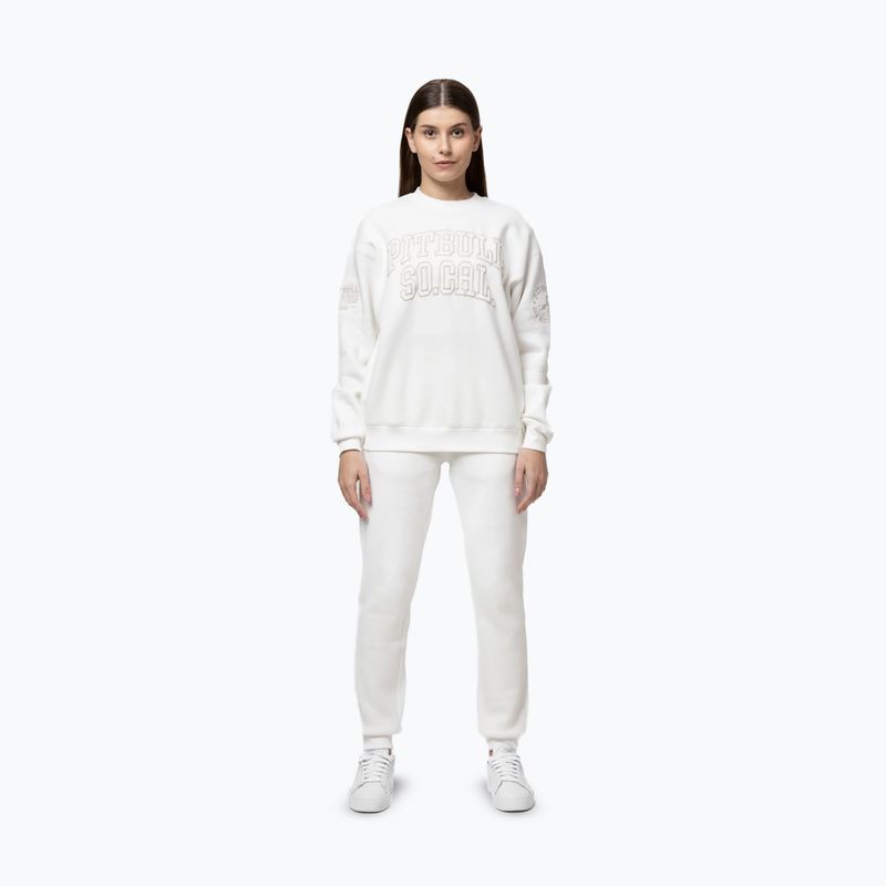 Női pulóver Pitbull Crewneck Fiora off white 2