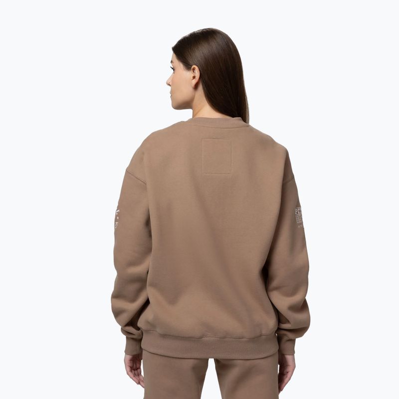 Női pulóver Pitbull Crewneck Fiora chocolate mousse 3