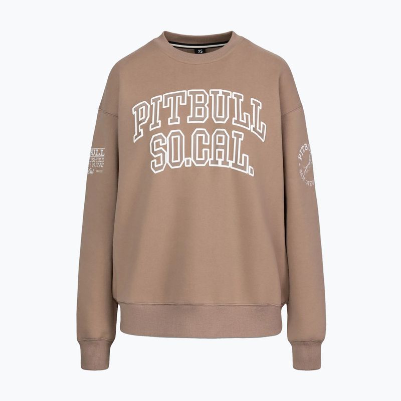 Női pulóver Pitbull Crewneck Fiora chocolate mousse 4