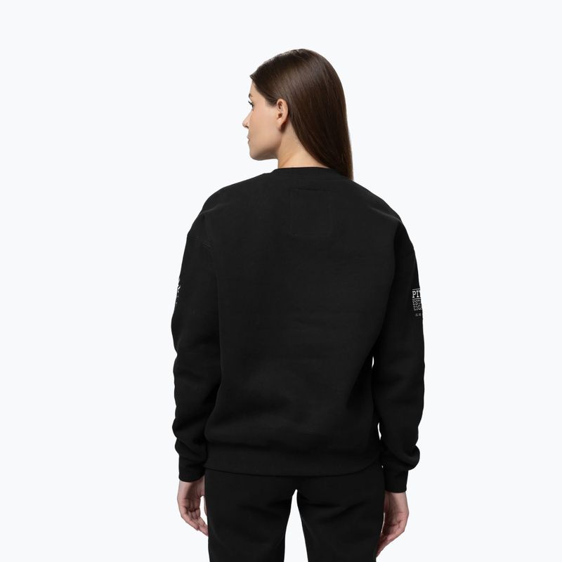 Női pulóver Pitbull Crewneck Fiora black/black 3