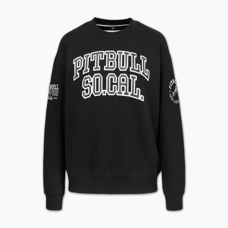 Női pulóver Pitbull Crewneck Fiora black/black 5