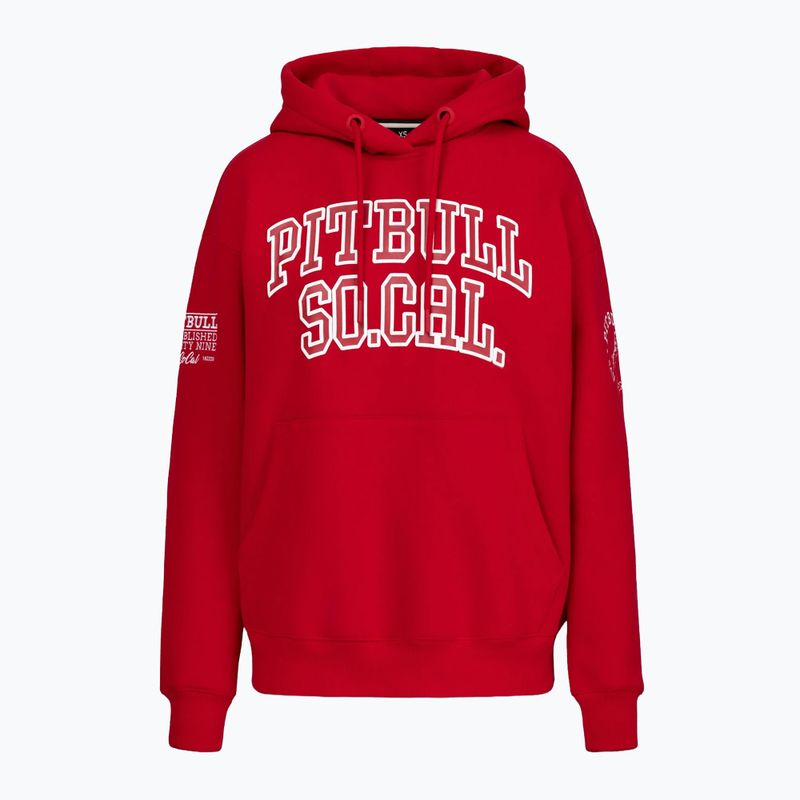 Női pulóver Pitbull Fiora Hooded wild red 4