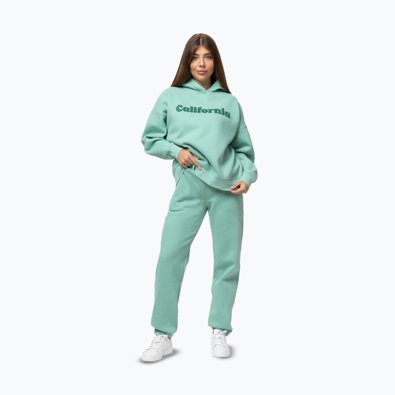 Női pulóver Pitbull California Hooded light mint 2