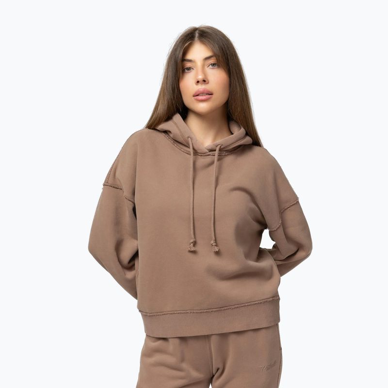 Női pulóver Pitbull Lovia Hooded chocolate mousse 4