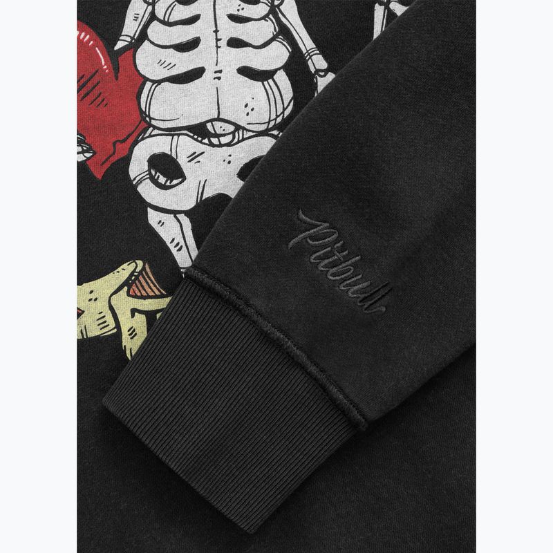 Női kapucnis pulóver Pitbull Thick & Thin Hooded dark graphite 9