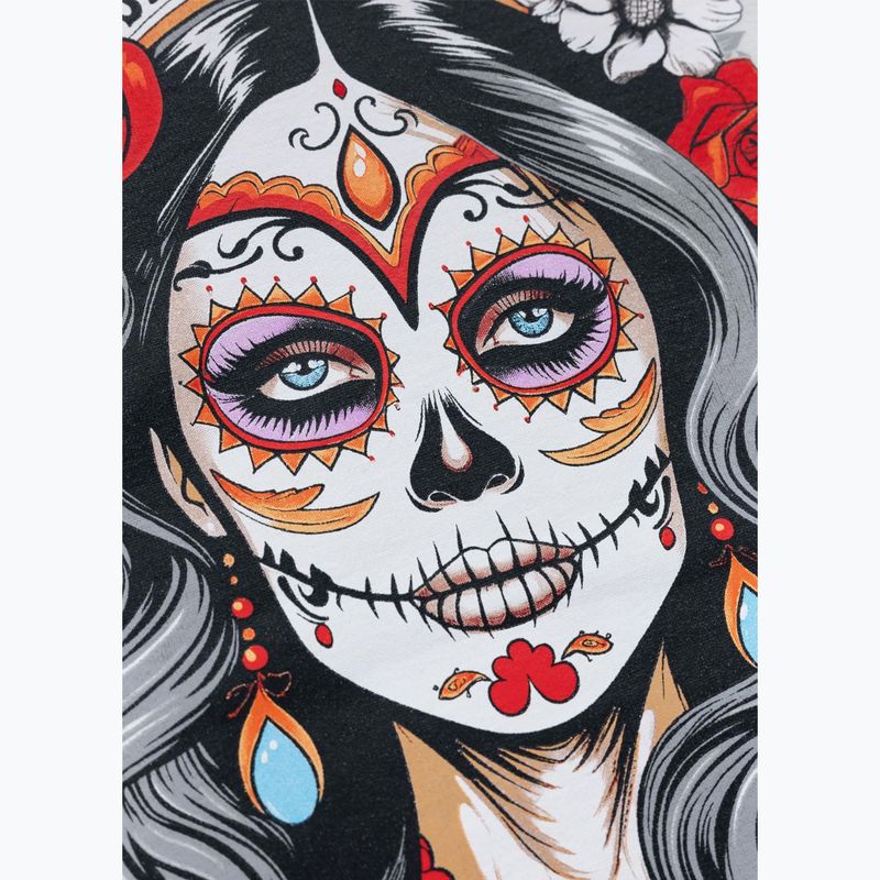 Női cipzáras kapucnis pulóver Pitbull Santa Muerte white stone 16