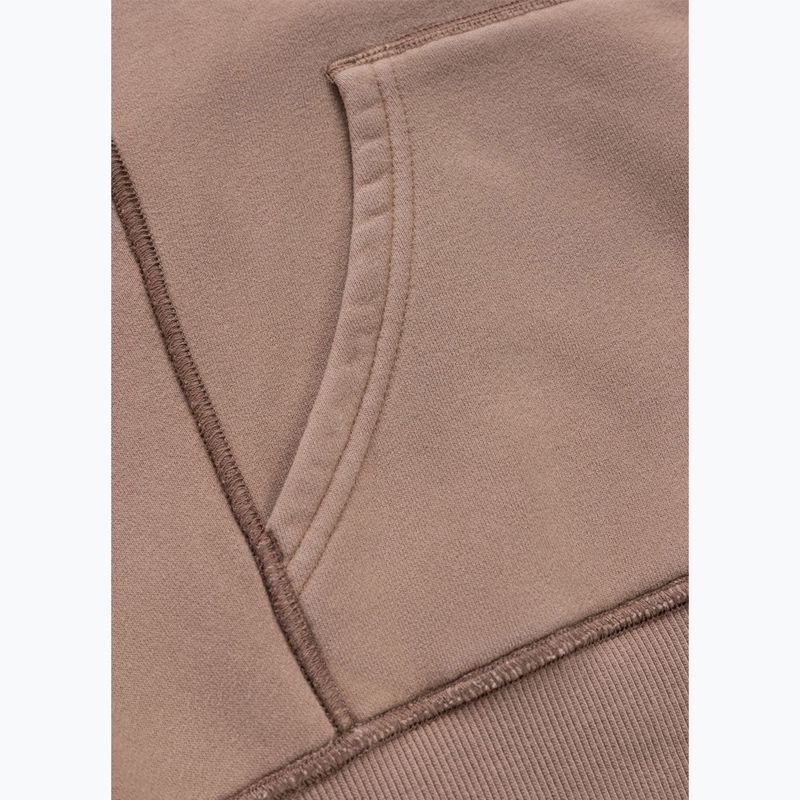 Női pulóver Pitbull Skull Surf Hooded Zip chocolate mousse 13