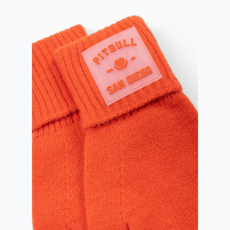 Kesztyűk Pitbull Love PB fluorescent orange 2