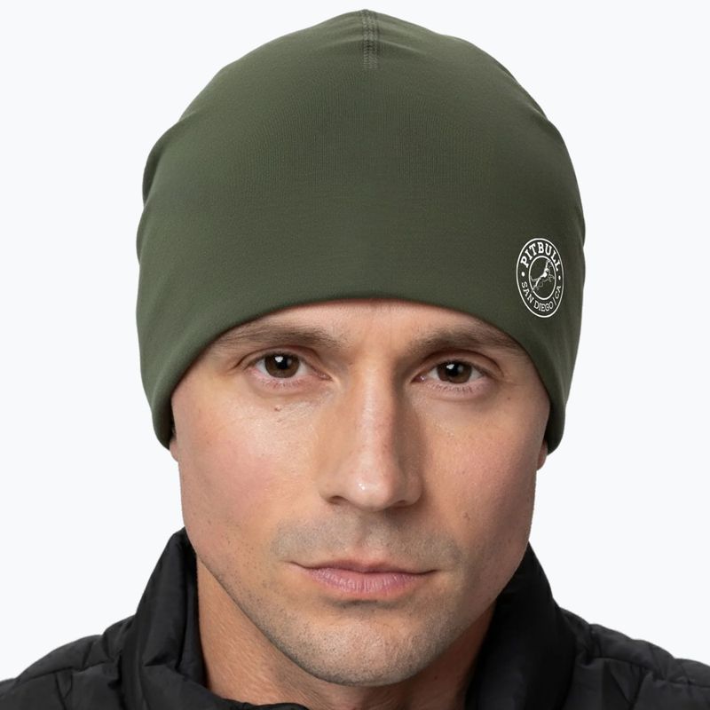 Téli sapka Pitbull San Diego Ca Beanie olive 3